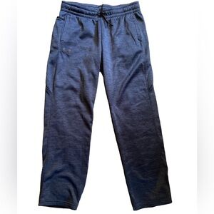 Under Armour Men's Blue Athletic Pants fleece lined Royal blue/black S/ or YXL